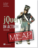 jQuery 实战，作者：Bear Bibeault、Yehuda Katz 和 Aurelio De Rosa